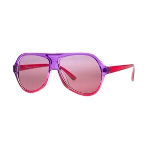 ASOS AJ Morgan purple red frame aviator sunglasses